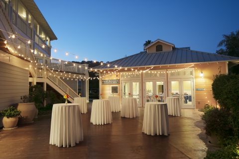 Outdoor event space at Avila Lighthouse Suites
